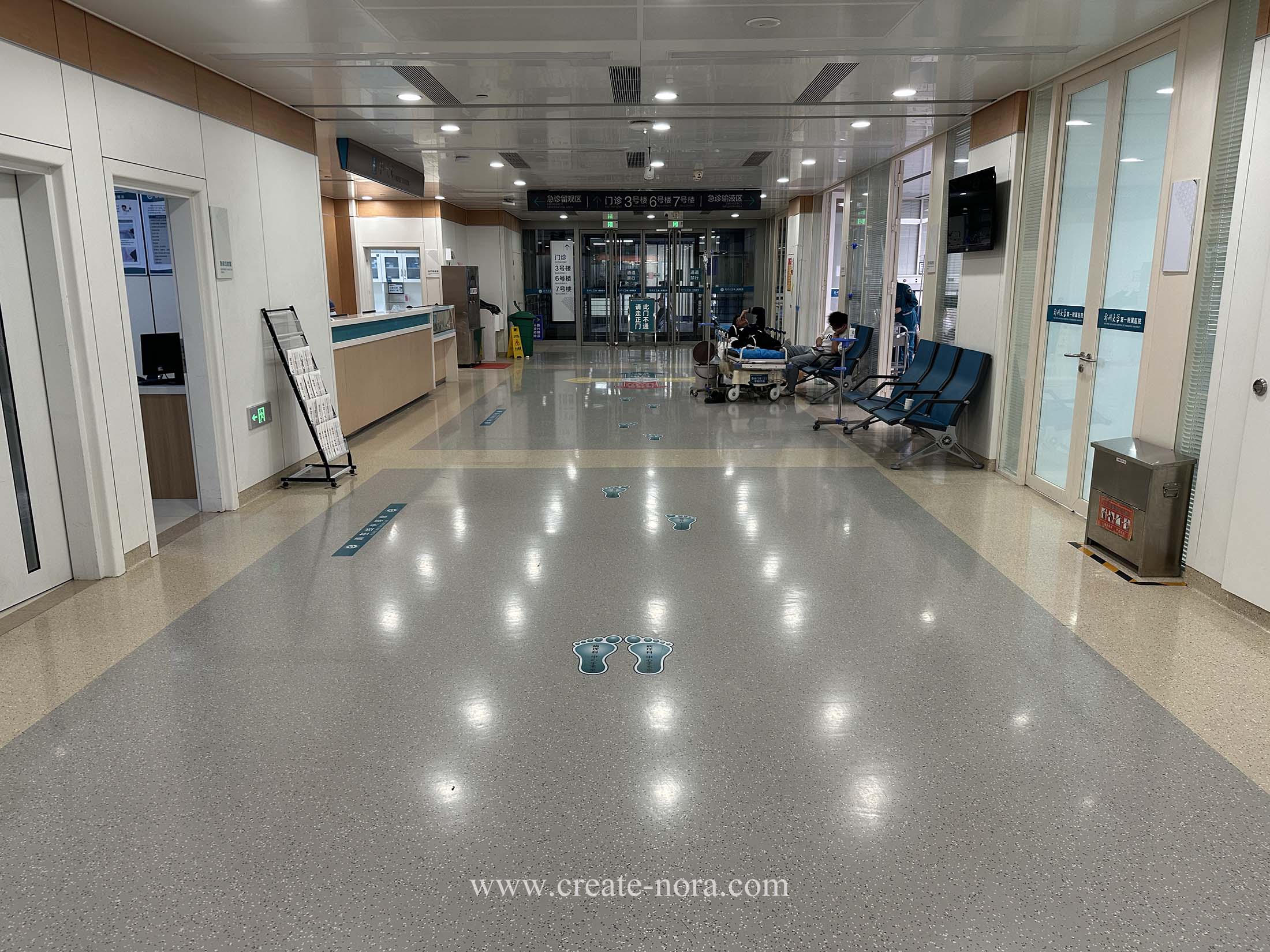 the photo of nora rubber flooring in The First Affiliated Hospital of Zhengzhou University 3